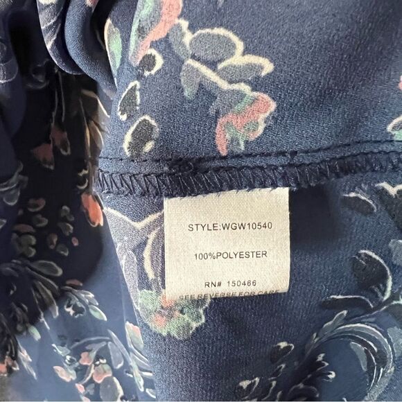 41 Hawthorn Taryn Floral Tie Sleeve Blouse Top - Picture 5 of 7